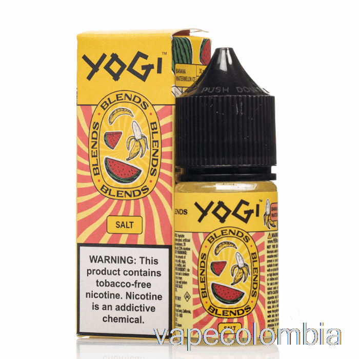 Vape Kit Completo Plátano Sandía Hielo - Yogi Blends Sales - 30ml 50mg